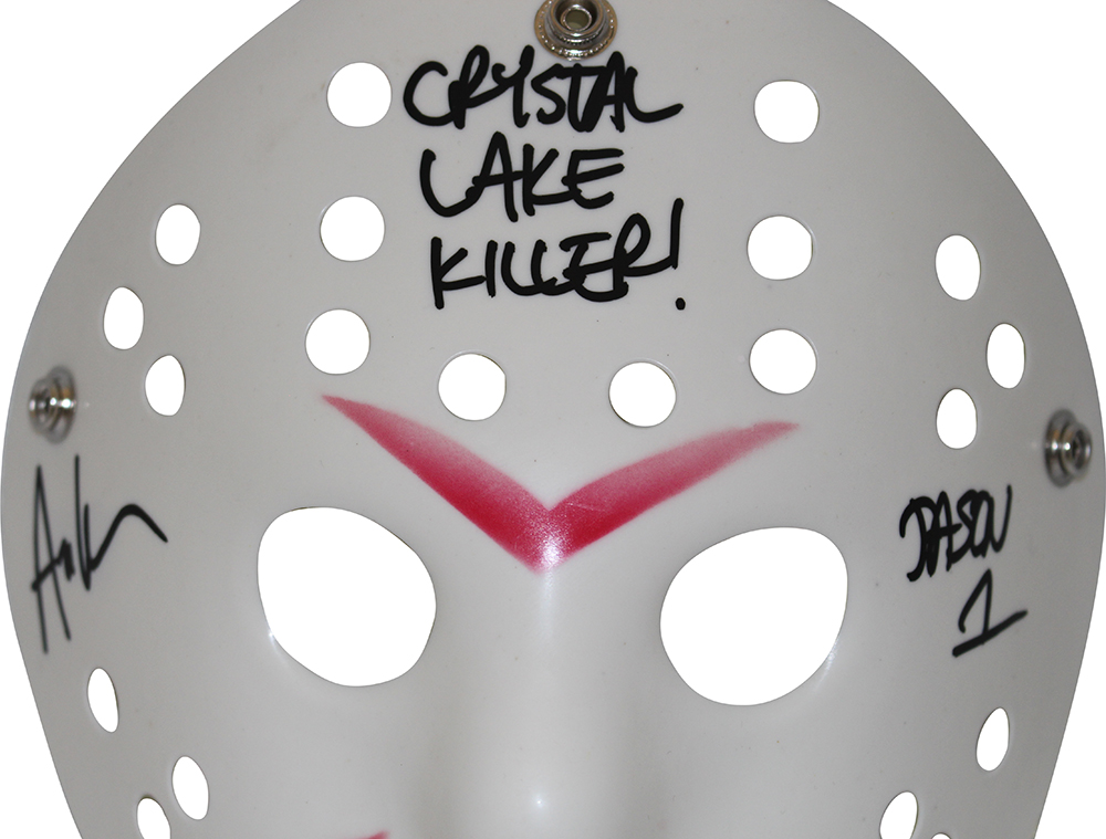 Ari Lehman Autographed/Signed Friday The 13th White Mask Jason Beckett