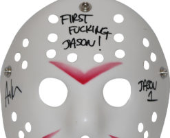 Ari Lehman Autographed/Signed Friday The 13th White Mask Jason Beckett