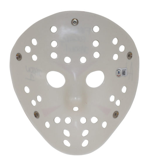 Ari Lehman Autographed/Signed Friday The 13th White Mask Jason Beckett