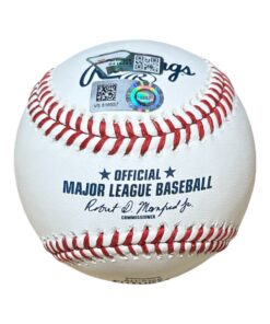 Jack Leiter Autographed ROMLB Baseball Texas Rangers 22 Futures Game