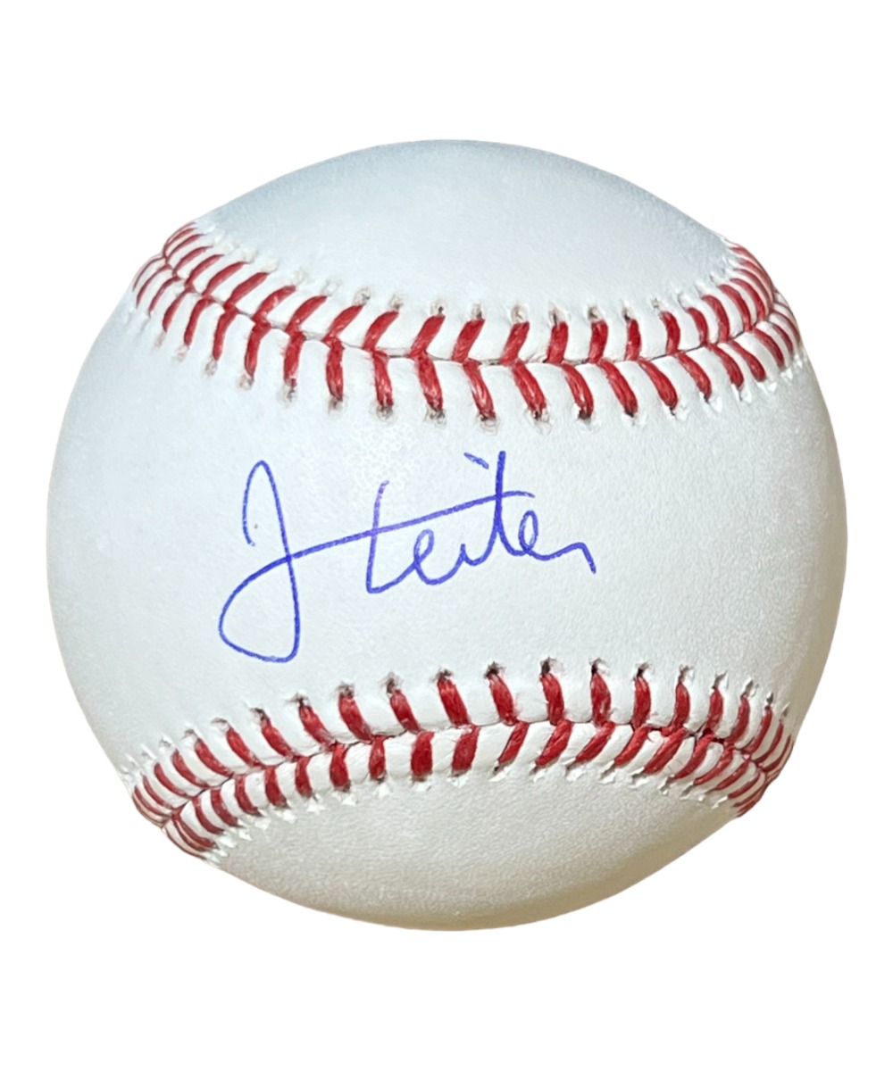 Jack Leiter Autographed ROMLB Baseball Texas Rangers Fanatics