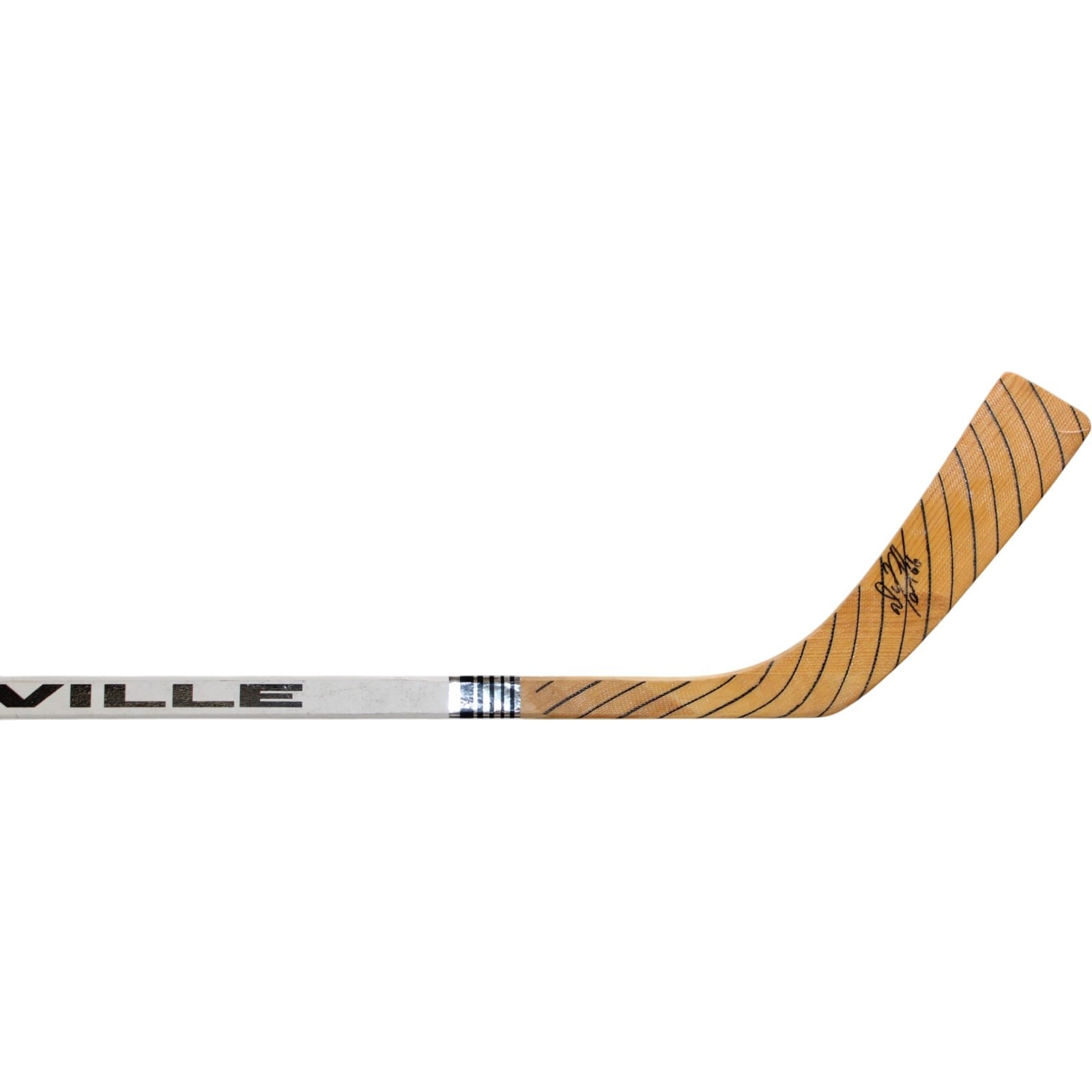 Mario Lemieux Autographed Pittsburgh Penguins Hockey Stick Game Used JSA 39590