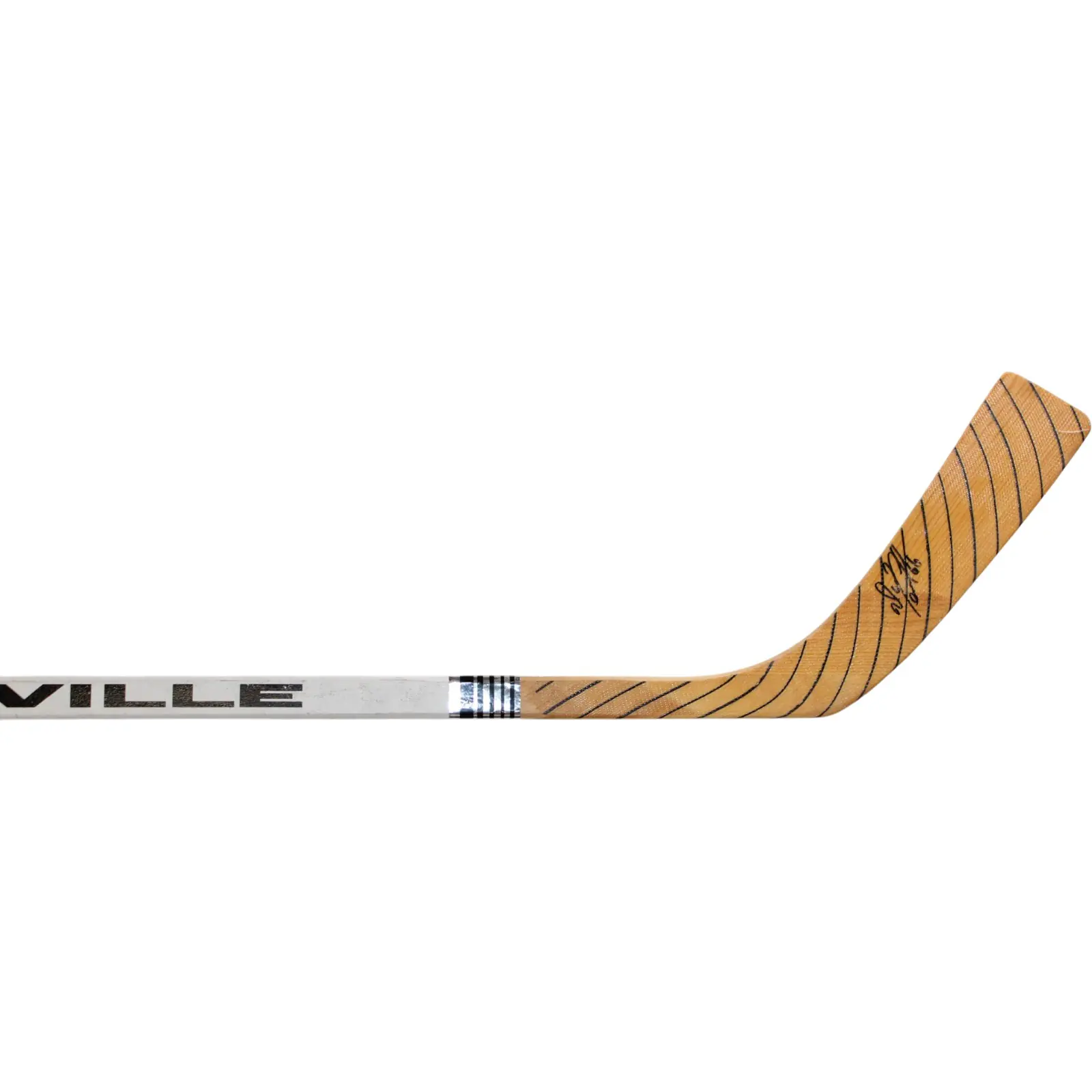 Mario Lemieux Autographed Pittsburgh Penguins Hockey Stick Game Used JSA 39590