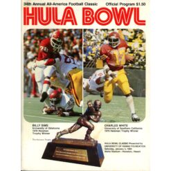 Unautographed Magazine East vs West 1980 hula Bowl Program 58479