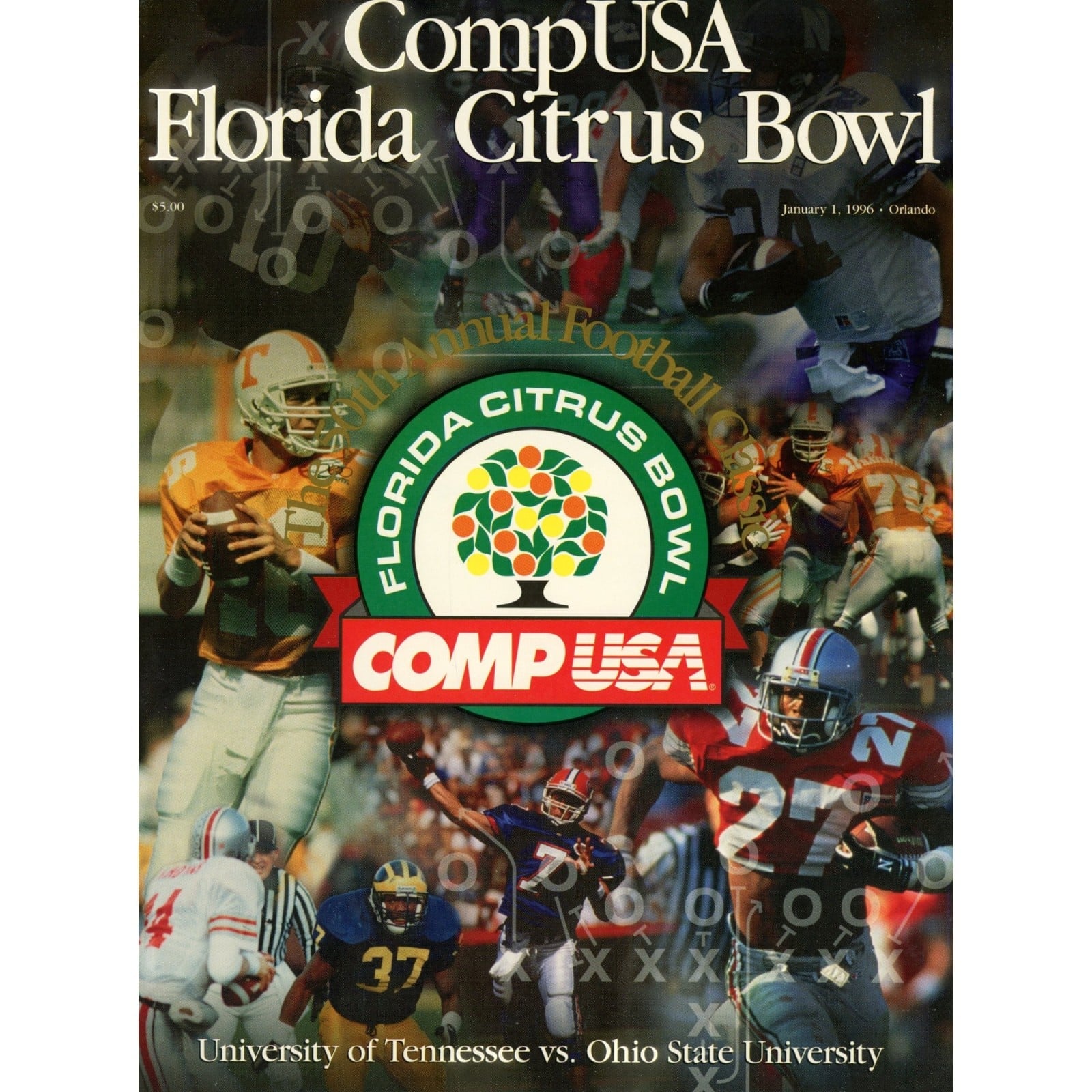 Unautographed Magazine Tennessee vs Ohio State 1996 Citrus Bowl Program 58419