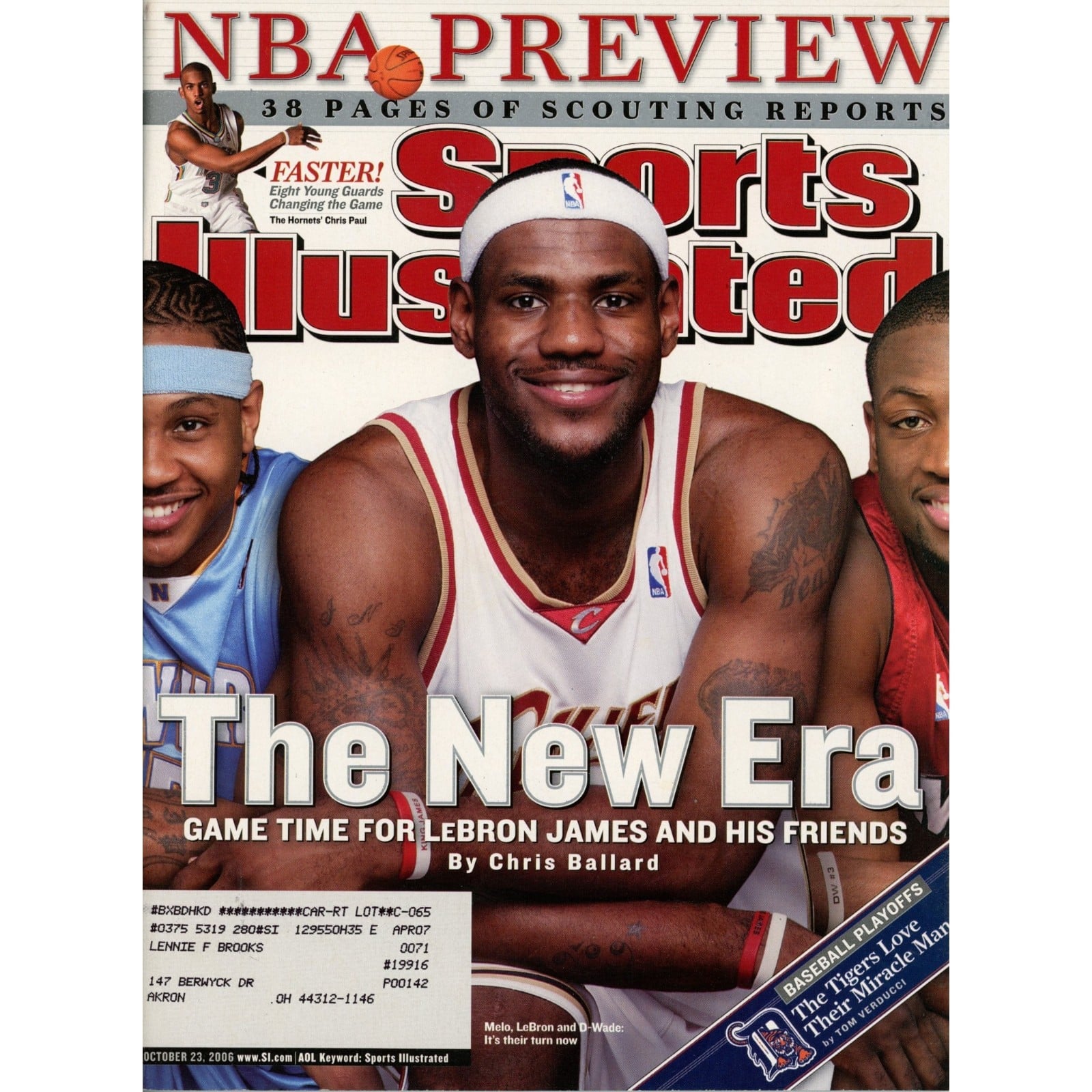 Unautographed Magazine Lebron Carmelo Wade Sports Illust. Cover 2006 Mag 58484