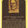 Buck Leonard Autographed Negro Leagues Hall Of Fame Plaque Postcard BAS 27069
