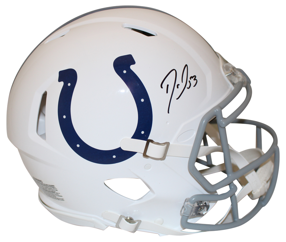 Darius Leonard Signed Indianapolis Colts Authentic Speed Helmet Beckett