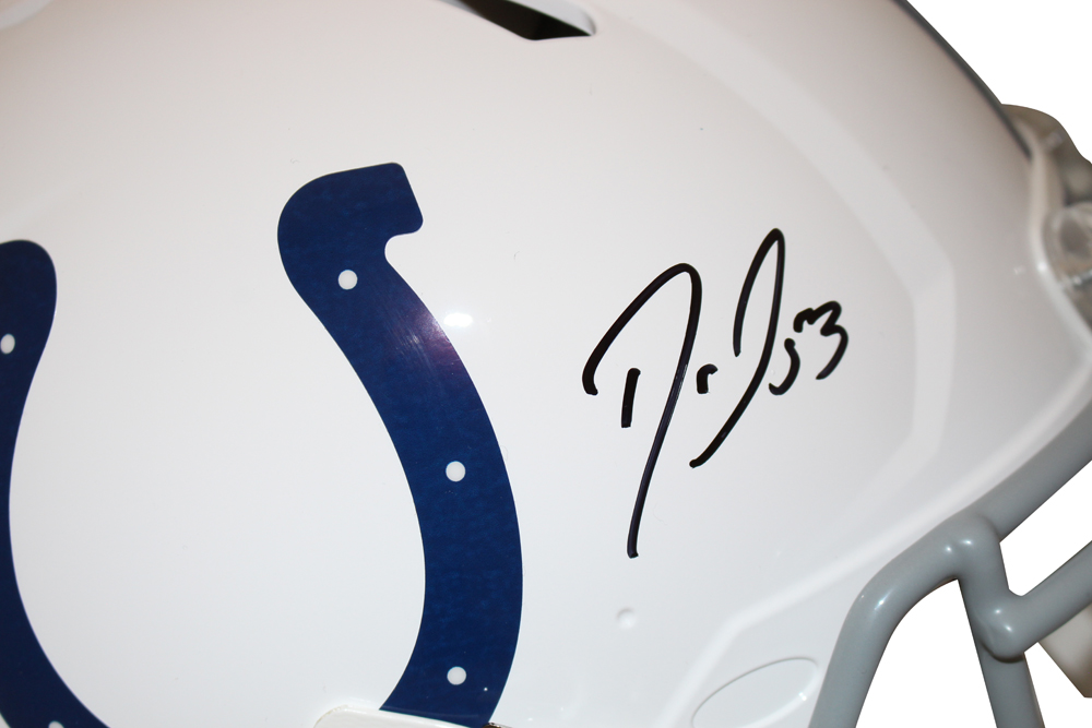 Darius Leonard Signed Indianapolis Colts Authentic Speed Helmet Beckett