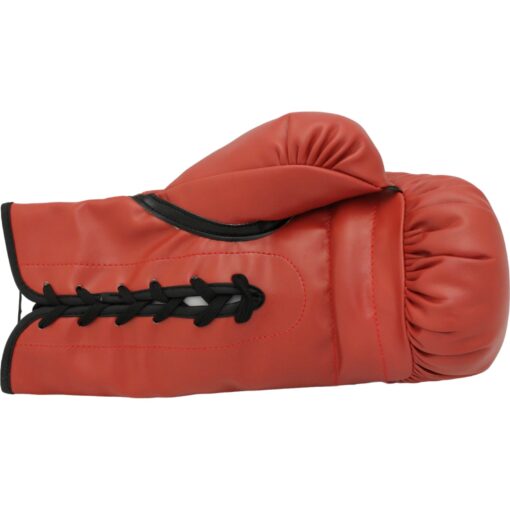 Sugar Ray Leonard Autographed/Signed Red Left Boxing Glove Beckett 44770