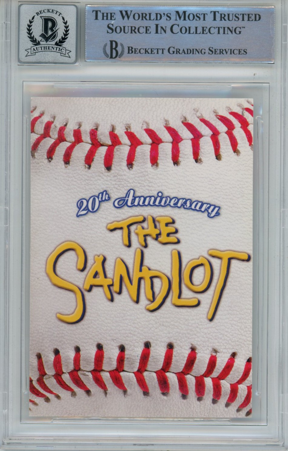 Chauncey Leopardi Signed The Sandlot 20 Anniv. Insert Beckett Auto 10