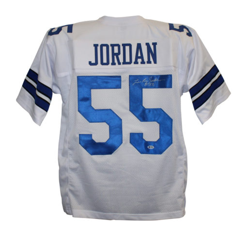 Leroy Jordan Autographed/Signed Pro Style White XL Jersey BAS 26508