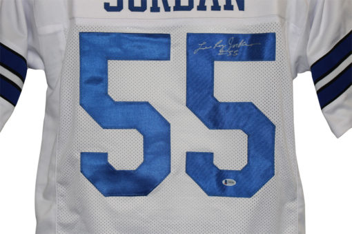 Leroy Jordan Autographed/Signed Pro Style White XL Jersey BAS 26508