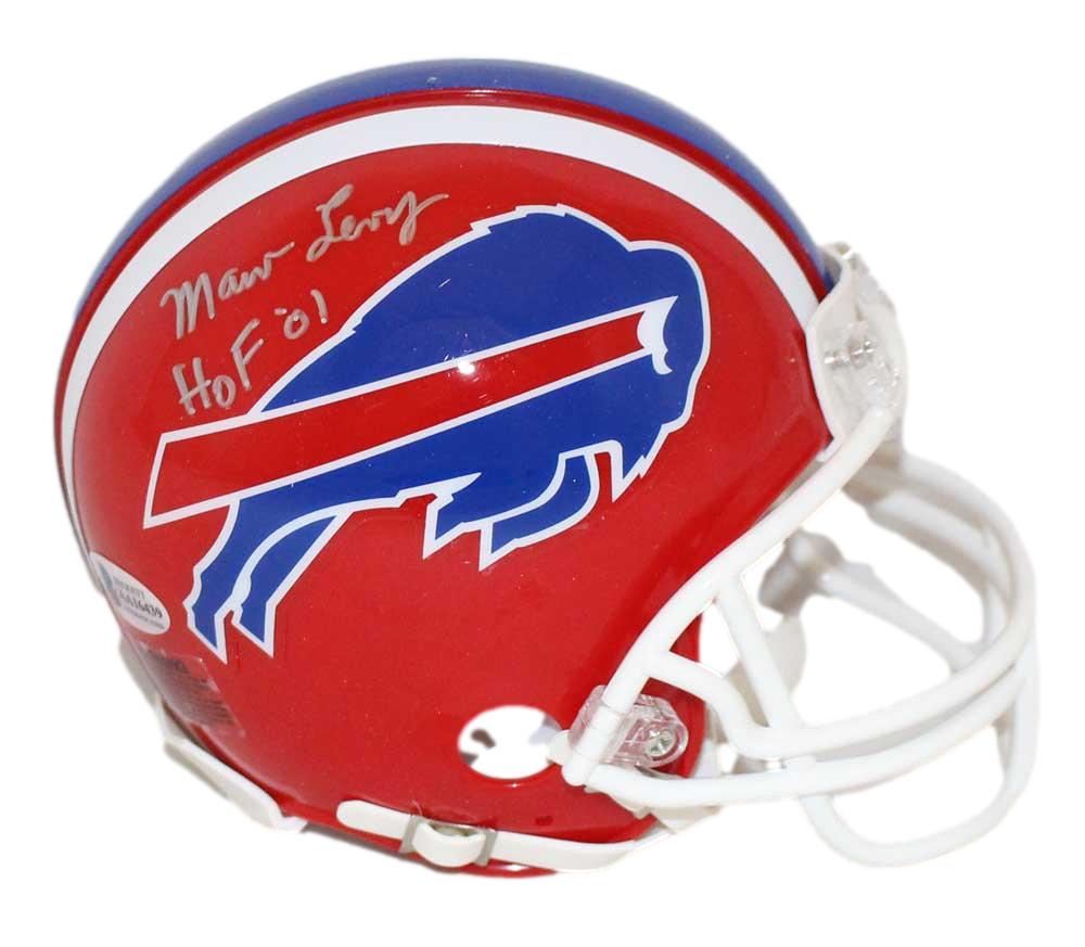 Marv Levy Autographed/Signed Buffao Bills Mini Helmet HOF BAS 31713
