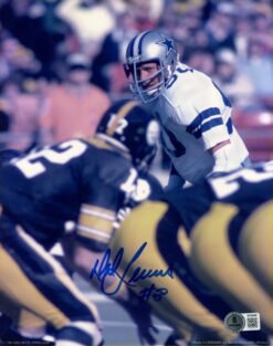 D.D. Lewis Autographed Dallas Cowboys 8x10 Photo PL vs Steelers Beckett 56804