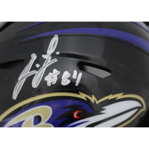 Jermaine Lewis Autographed/Signed Baltimore Ravens Spd Mini Helmet Beckett 48412