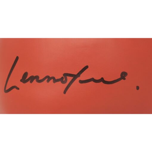 Lennox Lewis Autographed/Signed Red Left Boxing Glove Beckett 44773