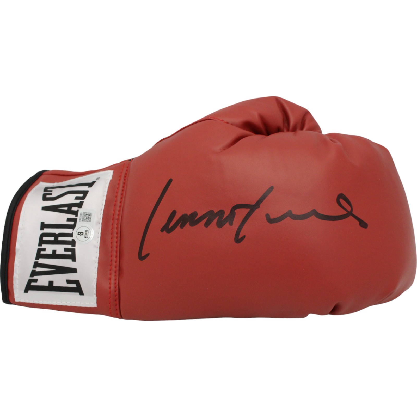 Lennox Lewis Autographed/Signed Red Right Boxing Glove Beckett 44778
