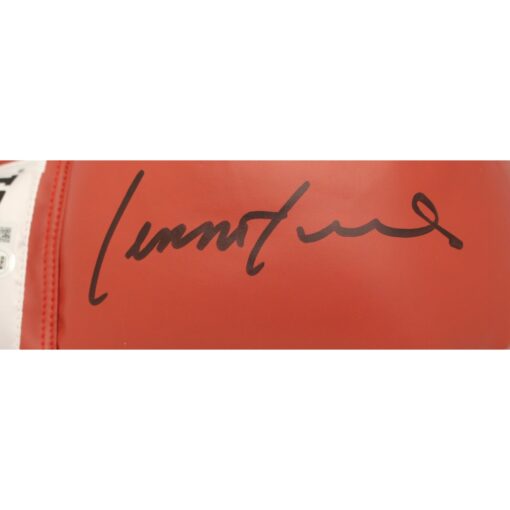 Lennox Lewis Autographed/Signed Red Right Boxing Glove Beckett 44778
