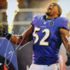 Ray Lewis Autographed/Signed Baltimore Ravens 16x20 Photo BAS 25702 PF