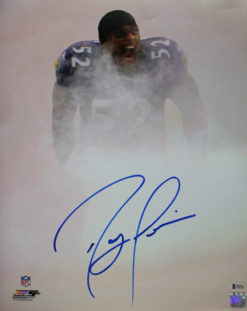 Ray Lewis Autographed/Signed Baltimore Ravens 16x20 Photo BAS 25701 PF