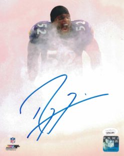 Ray Lewis Autographed/Signed Baltimore Ravens 8x10 Photo JSA 26231 PF