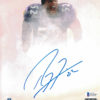Ray Lewis Autographed/Signed Baltimore Ravens 8x10 Photo BAS 26805 PF