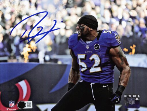 Ray Lewis Autographed/Signed Baltimore Ravens 8x10 Photo Beckett