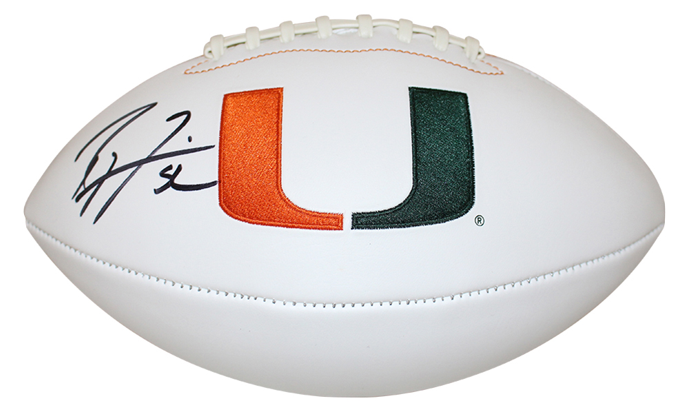 Ray Lewis Autographed/Signed Miami Hurricanes Eclipse Mini Helmet BAS 28486