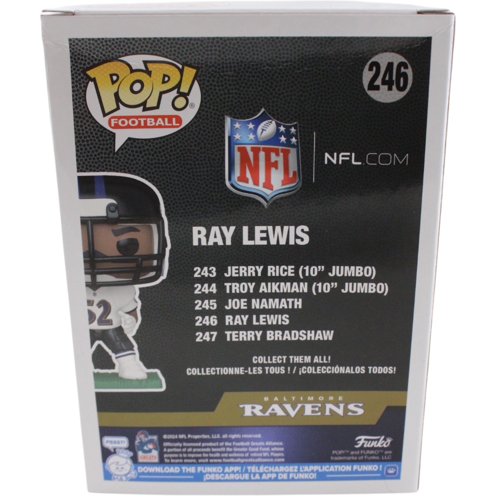 Ray Lewis Autographed Baltimore Ravens Funko Pop! #246 Beckett Witness 51781 5 Ray Lewis Autographed Baltimore Ravens Funko Pop! #246 Beckett Witness 51781