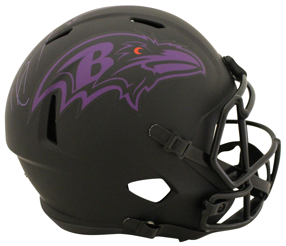 Ray Lewis Autographed/Signed Baltimore Ravens F/S Eclipse Helmet BAS 28509