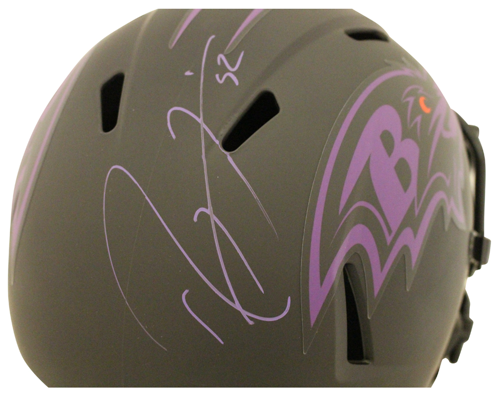 Ray Lewis Autographed/Signed Baltimore Ravens F/S Eclipse Helmet BAS 28509