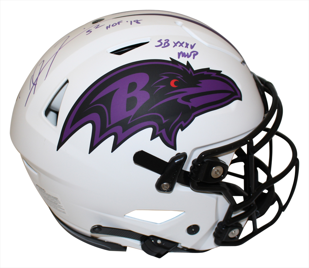 Ray Lewis Signed Baltimore Ravens Authentic Lunar Speed Flex Helmet BAS