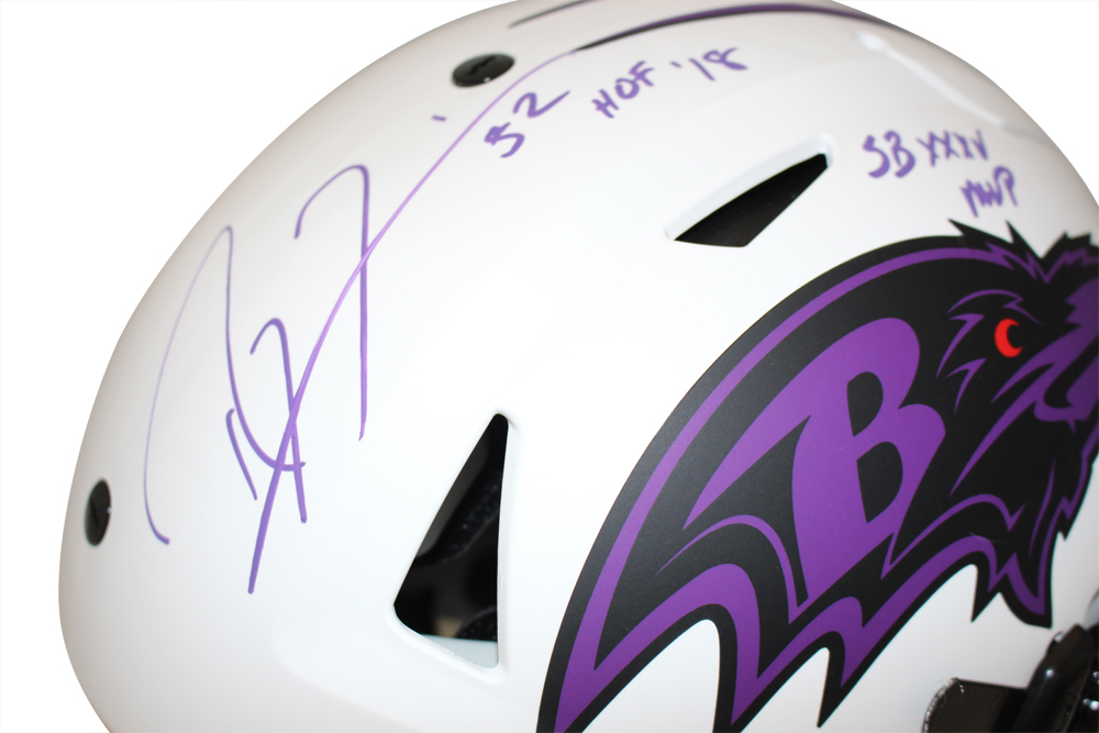 Ray Lewis Signed Baltimore Ravens Authentic Lunar Speed Flex Helmet BAS