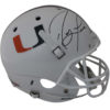 Ray Lewis Autographed Miami Hurricanes White Schutt Replica Helmet JSA 24061