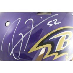 Ray Lewis Autographed Baltimore Ravens Authentic Flash Helmet Beckett 49562