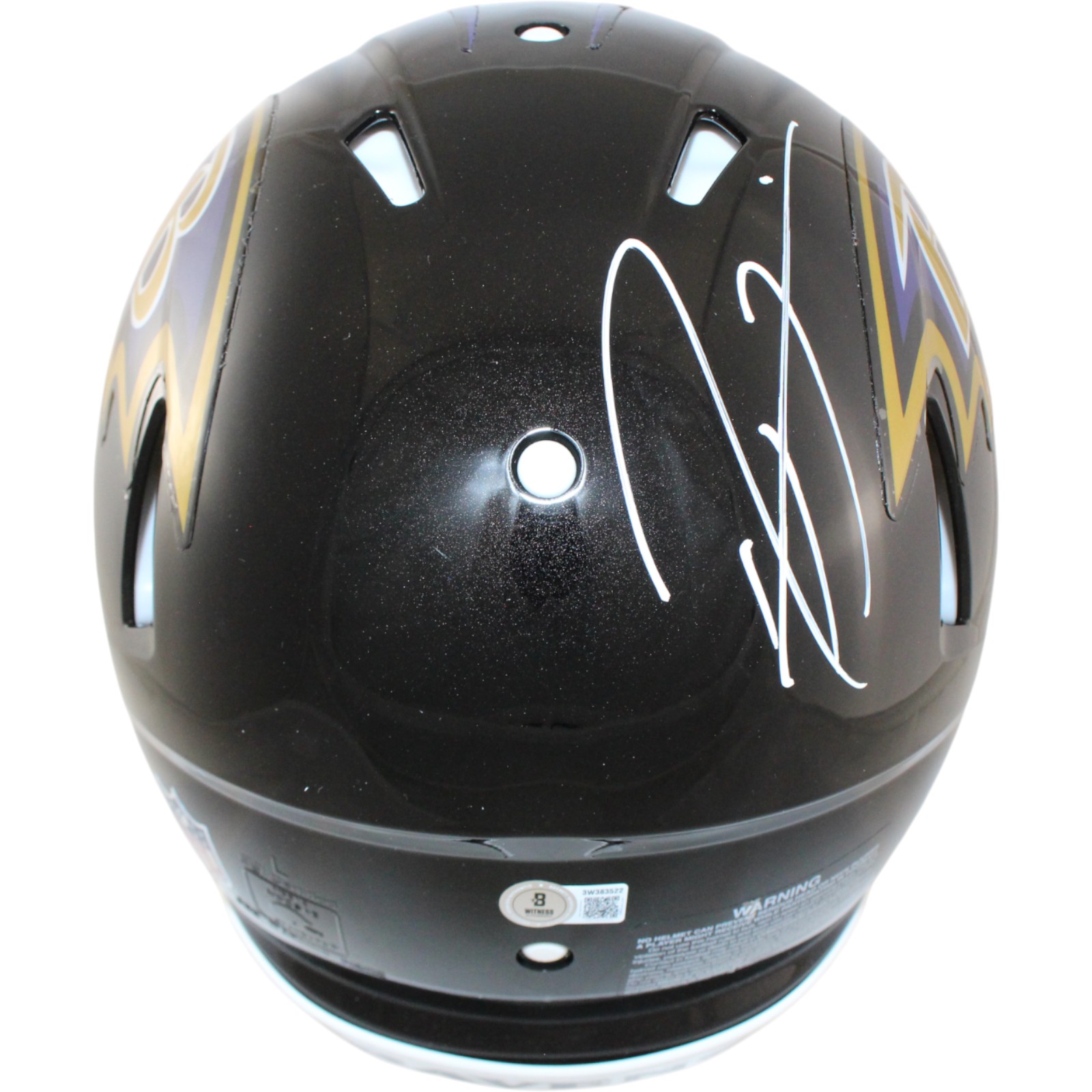 Ray Lewis Autographed Baltimore Ravens Authentic Helmet Beckett Witness 51789 3 Ray Lewis Autographed Baltimore Ravens Authentic Helmet Beckett Witness 51789