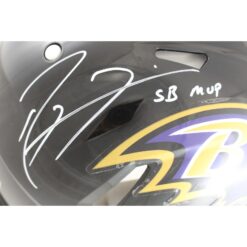 Ray Lewis Autographed Baltimore Ravens Authentic SB MVP Helmet Beckett 50896