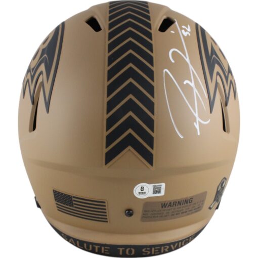 Ray Lewis Autographed Baltimore Ravens F/S 23 STS Helmet Beckett Witness 49554