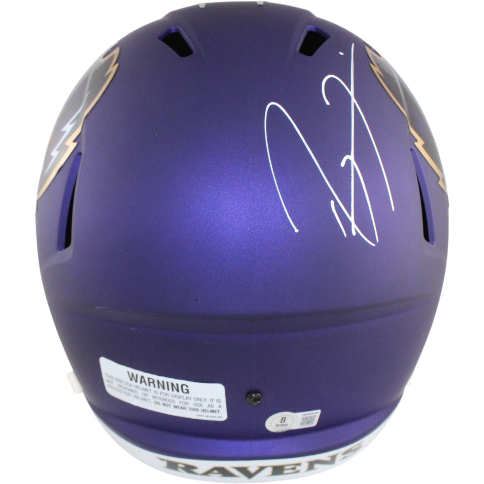 Ray Lewis Autographed Baltimore Ravens F/S 24 Alt Helmet Beckett Witness 51798 3 Ray Lewis Autographed Baltimore Ravens F/S 24 Alt Helmet Beckett Witness 51798