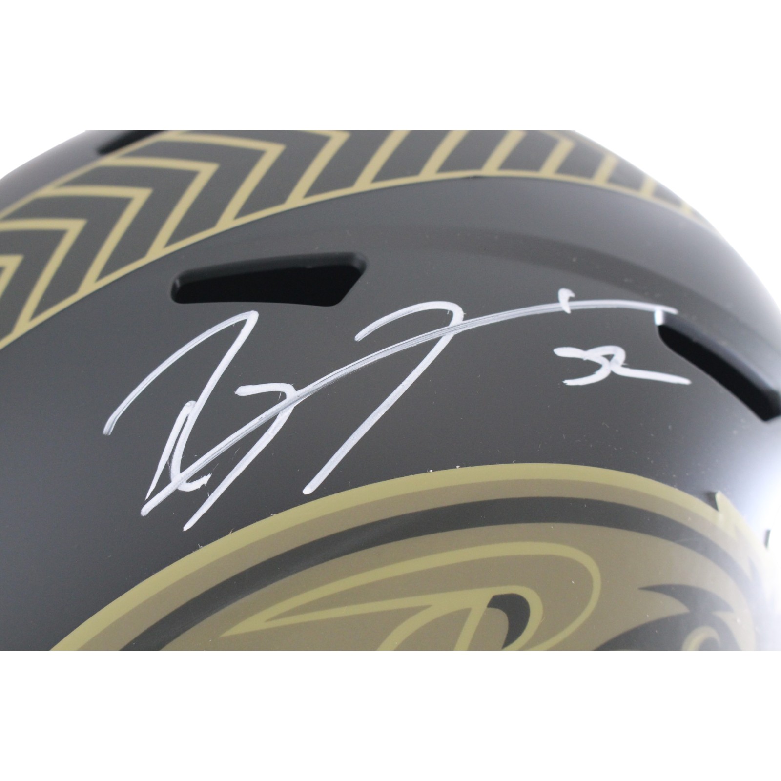 Ray Lewis Signed Baltimore Ravens 2025 Salute F/S Helmet Beckett Witness 55796