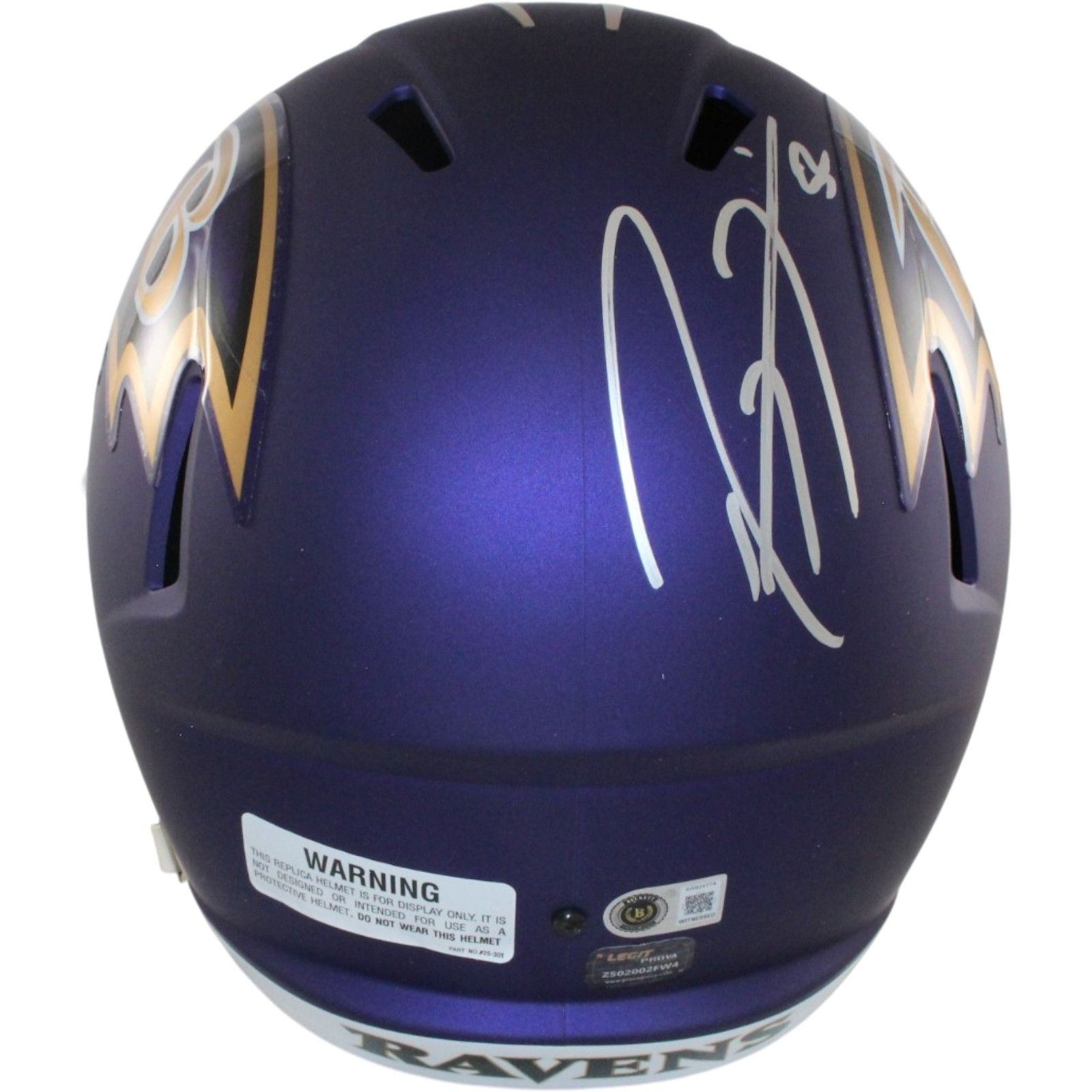 Ray Lewis Autographed Baltimore Ravens F/S 2026 ALT #1 Helmet Beckett WIT 57527 3 Ray Lewis Autographed Baltimore Ravens F/S 2026 ALT #1 Helmet Beckett WIT 57527
