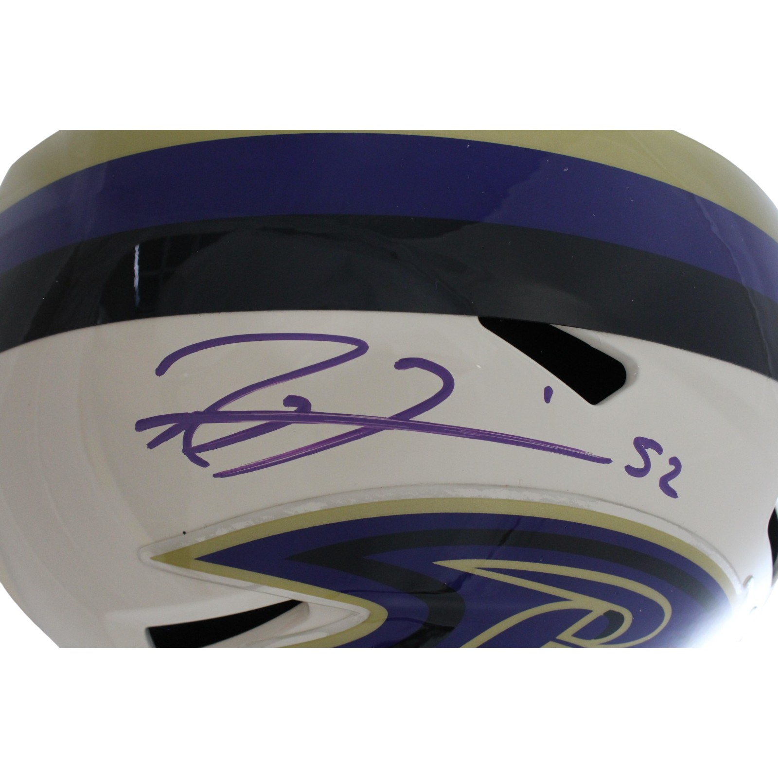 Ray Lewis Signed Baltimore Ravens F/S Retro Helmet Beckett Witnessed 57528 2 Ray Lewis Signed Baltimore Ravens F/S Retro Helmet Beckett Witnessed 57528