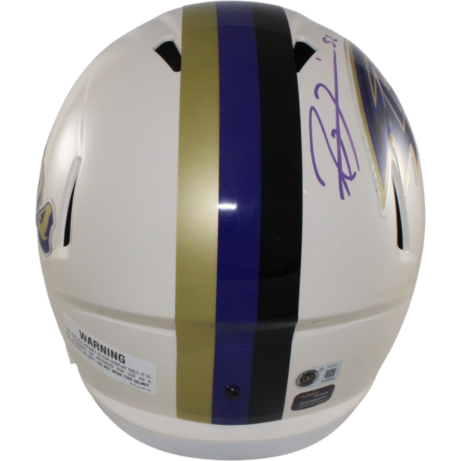 Ray Lewis Signed Baltimore Ravens F/S Retro Helmet Beckett Witnessed 57528 3 Ray Lewis Signed Baltimore Ravens F/S Retro Helmet Beckett Witnessed 57528