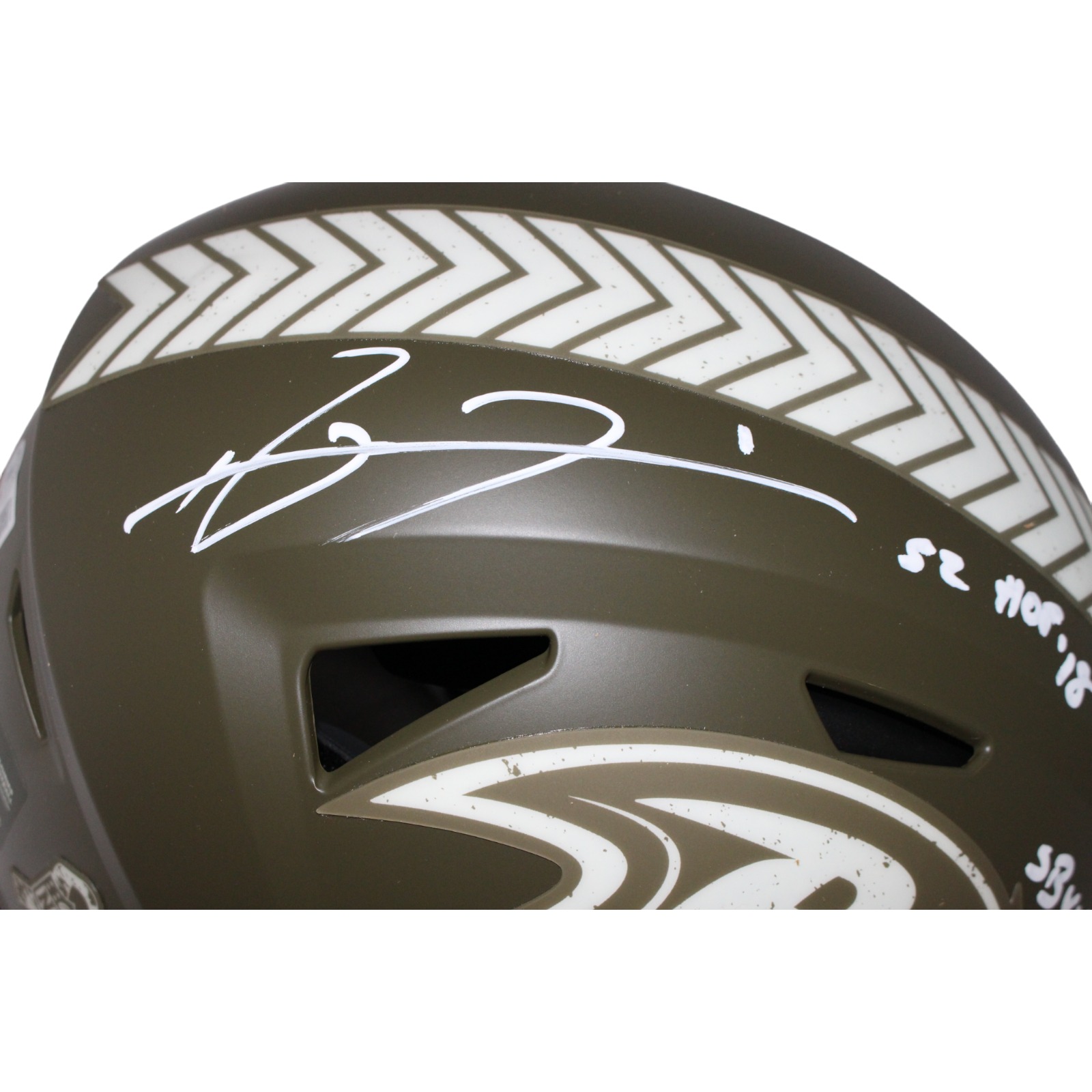 Ray Lewis Signed Baltimore Ravens Salute SpeedFlex Helmet BAS