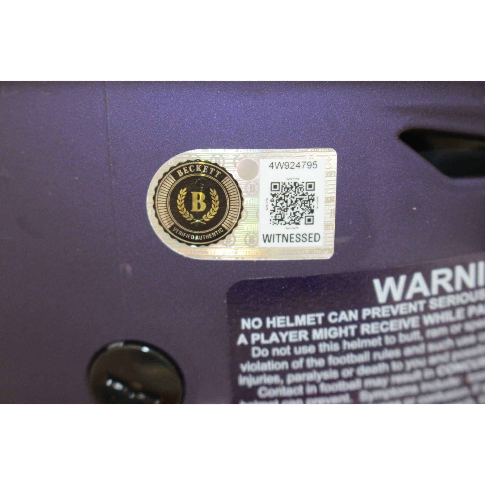 Ray Lewis Signed Baltimore Ravens SpeedFlex 2026 ALT #1 Helmet Beckett W 57515 5 Ray Lewis Signed Baltimore Ravens SpeedFlex 2026 ALT #1 Helmet Beckett W 57515