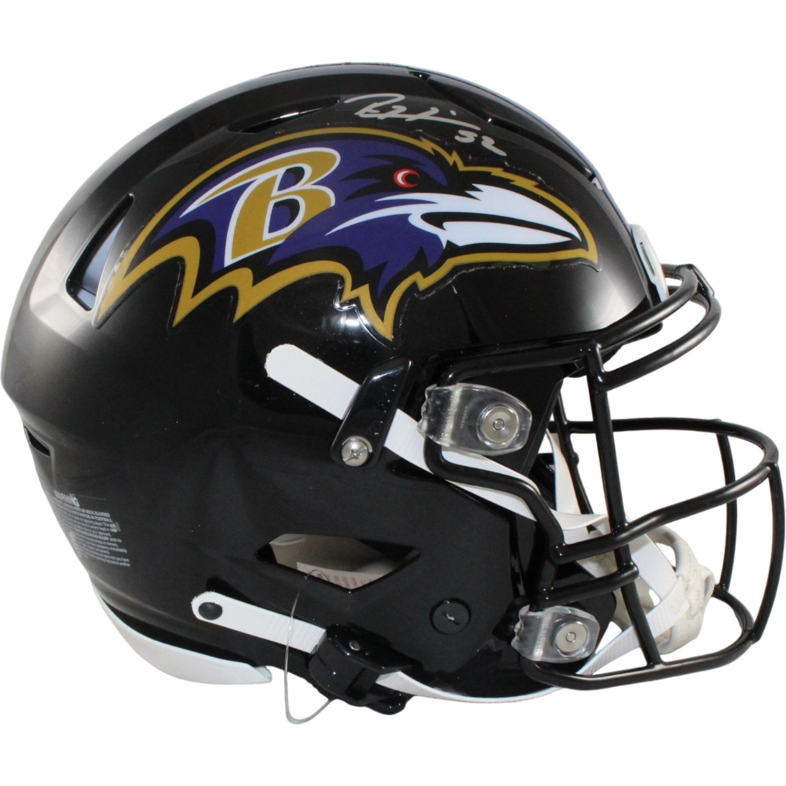 Ray Lewis Autographed Baltimore Ravens SpeedFlex Helmet Beckett Witness 57513