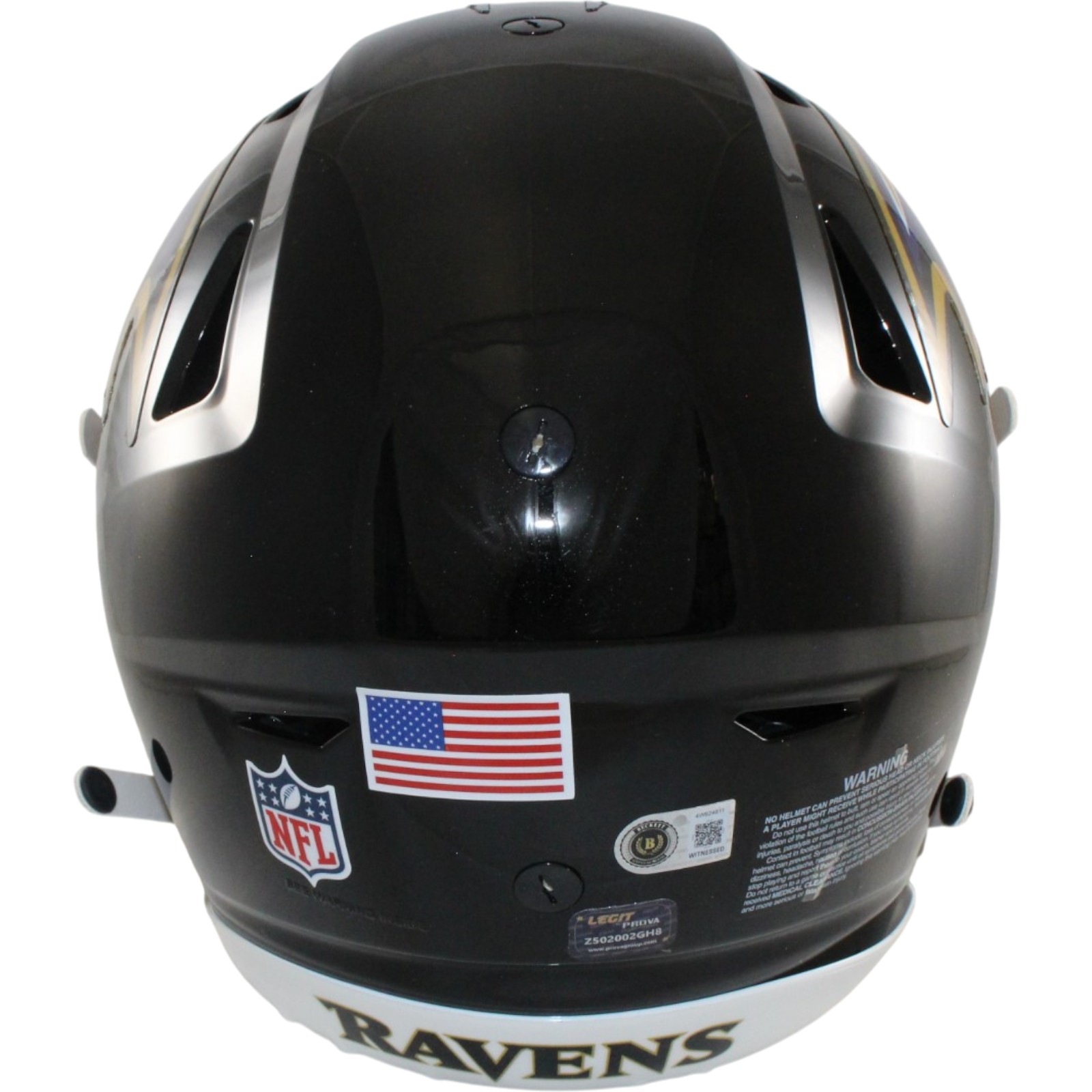Ray Lewis Autographed Baltimore Ravens SpeedFlex Helmet Beckett Witness 57513 3 Ray Lewis Autographed Baltimore Ravens SpeedFlex Helmet Beckett Witness 57513