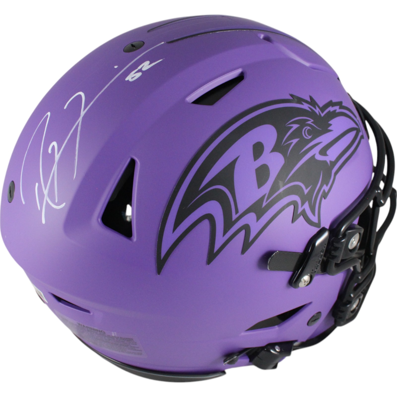 Ray Lewis Autographed Baltimore Ravens Rave SpeedFlex Helmet Beckett 49590