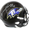 Ray Lewis Autographed Baltimore Ravens Speed Replica Helmet HOF JSA 24060